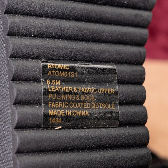 Steve Madden Women Atomic Black Leather Wedge Fashion Ankle Boots Size 8.5 - Picture 9 of 9